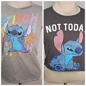 Lot Of 2 Disney Stitch Shirt Kids XL/XS